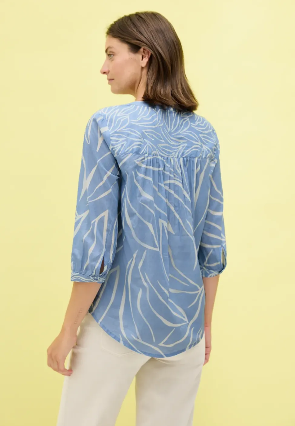Blouse à imprimé mixte