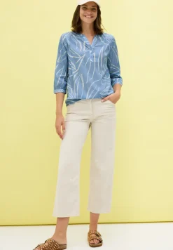 Blouse à imprimé mixte