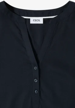 Blouse à manches 3/4 avec col fendu