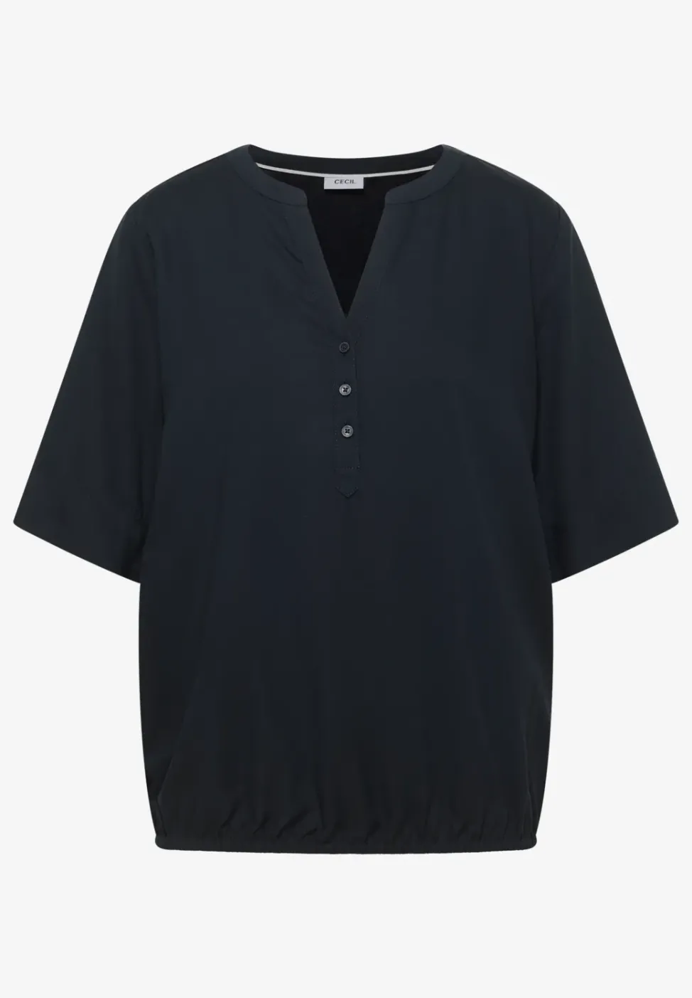 Blouse à manches 3/4 avec col fendu