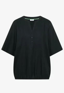 Blouse à manches 3/4 avec col fendu