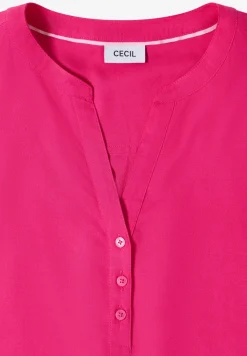 Blouse à manches 3/4 avec col fendu
