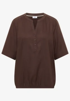Blouse à manches 3/4 avec col fendu
