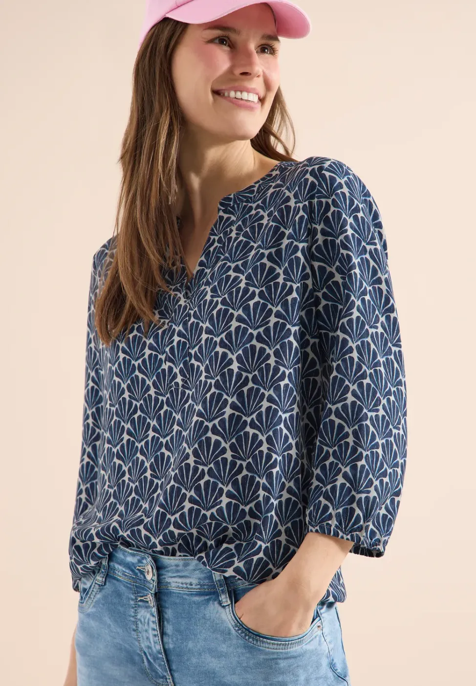 Blouse à manches 3/4 avec détails scintillants