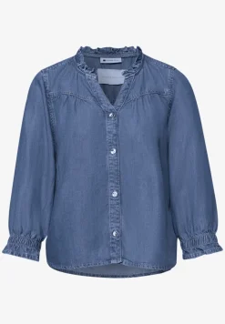 Blouse à manches 3/4 avec détails volantés