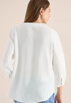 Blouse à manches 3/4 en qualité mousseline