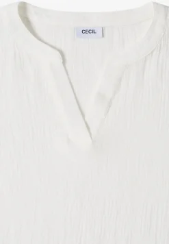 Blouse à manches 3/4 en qualité mousseline