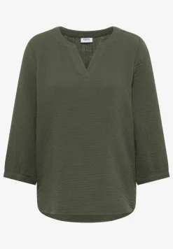 Blouse à manches 3/4 en qualité mousseline