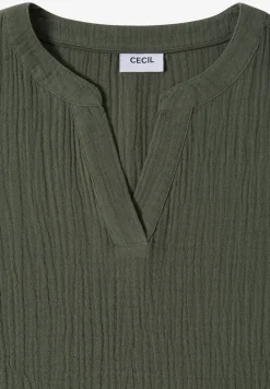 Blouse à manches 3/4 en qualité mousseline
