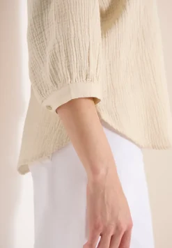 Blouse à manches 3/4 en qualité mousseline