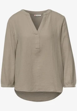 Blouse à manches 3/4 en qualité mousseline
