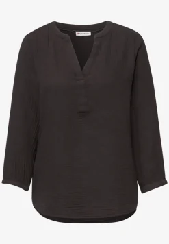 Blouse à manches 3/4 en qualité mousseline
