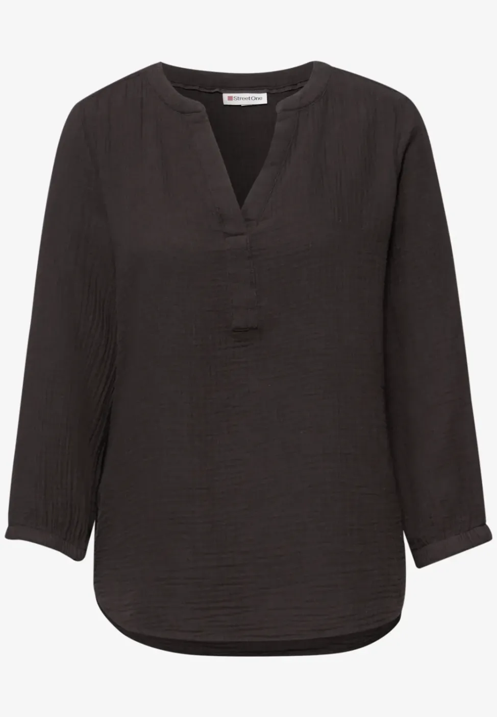 Blouse à manches 3/4 en qualité mousseline