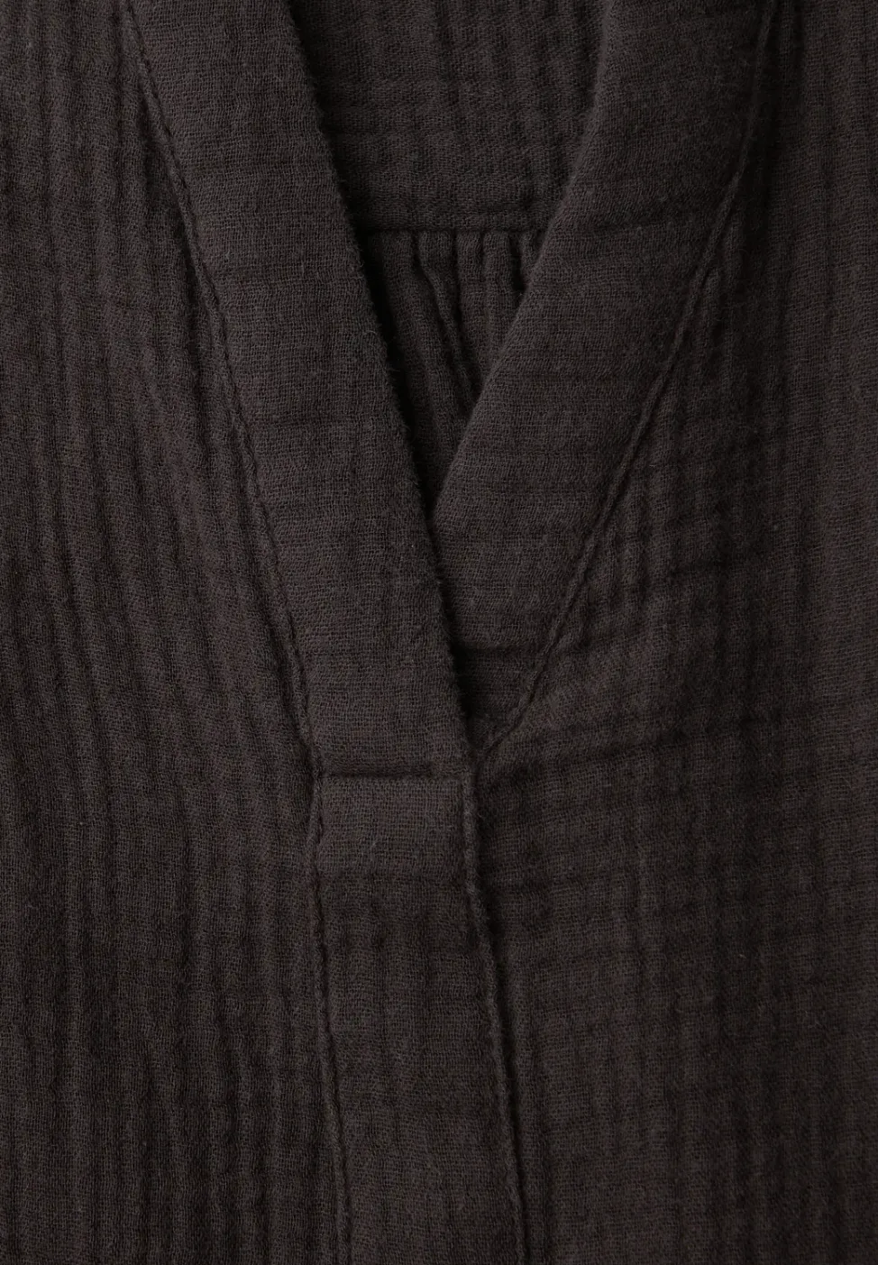 Blouse à manches 3/4 en qualité mousseline