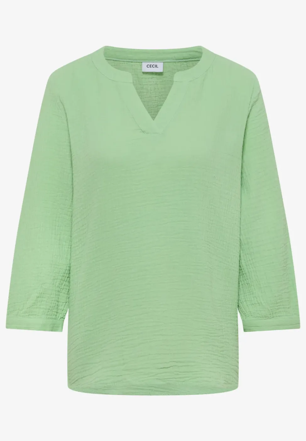 Blouse à manches 3/4 en qualité mousseline