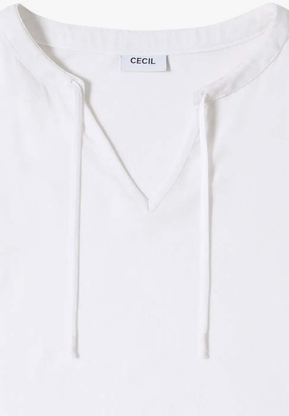 Blouse à manches courtes avec mélange de structures