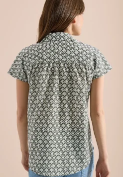Blouse à manches courtes avec imprimé minimal