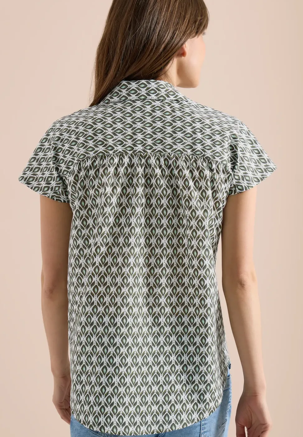 Blouse à manches courtes avec imprimé minimal