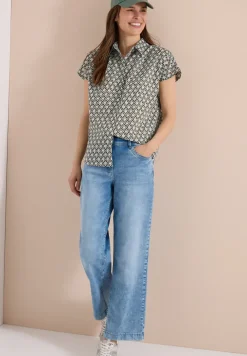 Blouse à manches courtes avec imprimé minimal