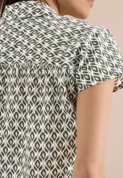 Blouse à manches courtes avec imprimé minimal