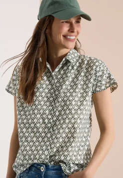 Blouse à manches courtes avec imprimé minimal
