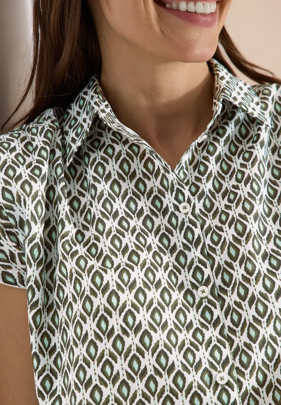 Blouse à manches courtes avec imprimé minimal