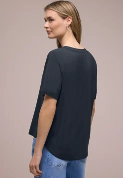 Blouse à manches courtes avec turn-up