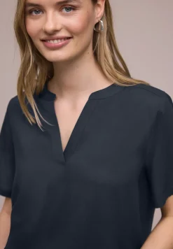 Blouse à manches courtes avec turn-up
