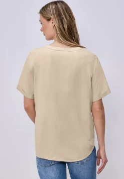Blouse à manches courtes avec turn-up