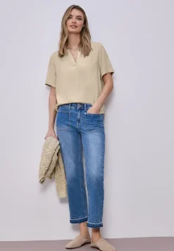 Blouse à manches courtes avec turn-up