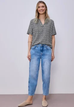 Blouse à manches courtes avec turn-up