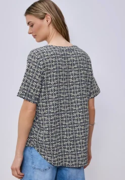 Blouse à manches courtes avec turn-up