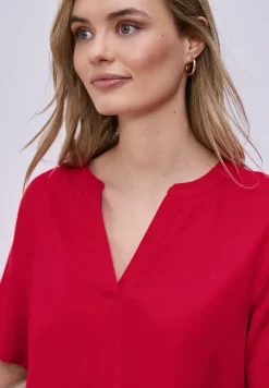 Blouse à manches courtes avec turn-up
