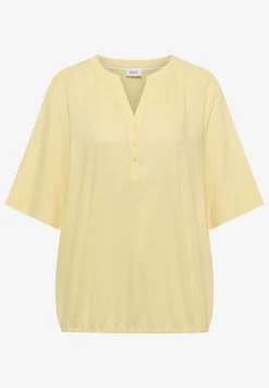 Blouse à manches courtes avec col fendu