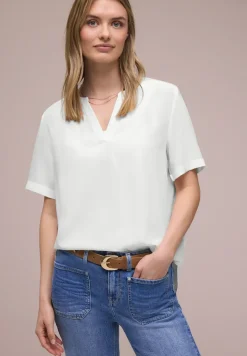 Blouse à manches courtes avec turn-up