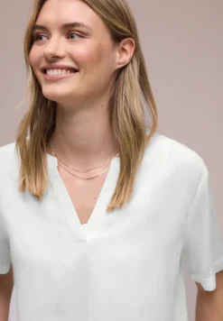 Blouse à manches courtes avec turn-up