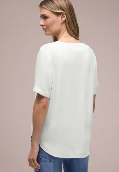Blouse à manches courtes avec turn-up