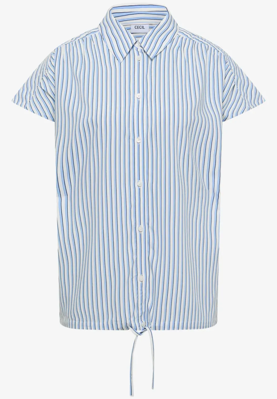 Blouse à manches courtes avec motif à rayures