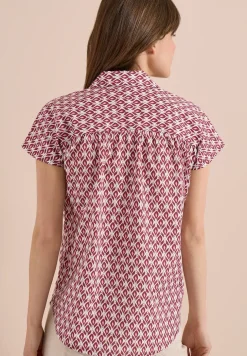 Blouse à manches courtes avec imprimé minimal