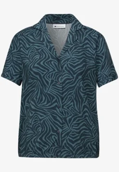 Blouse à manches courtes avec col bowling