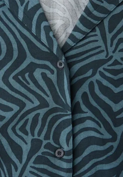 Blouse à manches courtes avec col bowling