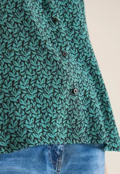 Blouse à manches courtes avec patte de boutonnage