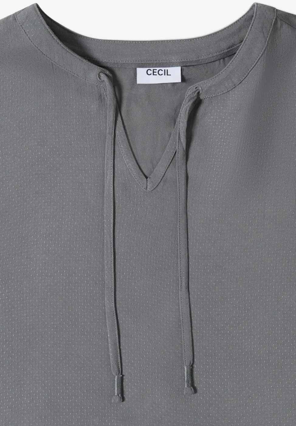 Blouse à manches courtes avec mélange de structures