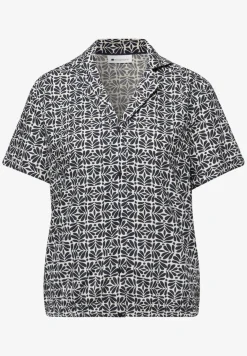 Blouse à manches courtes avec col bowling