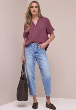 Blouse à manches courtes en qualité mousseline