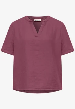 Blouse à manches courtes en qualité mousseline