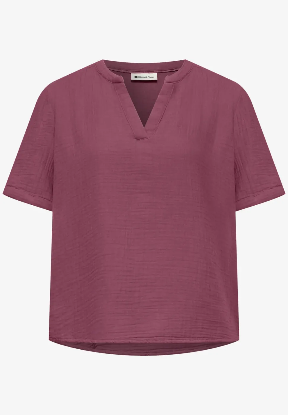 Blouse à manches courtes en qualité mousseline