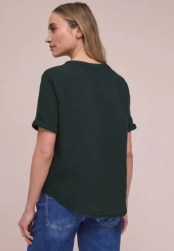 Blouse à manches courtes en qualité mousseline