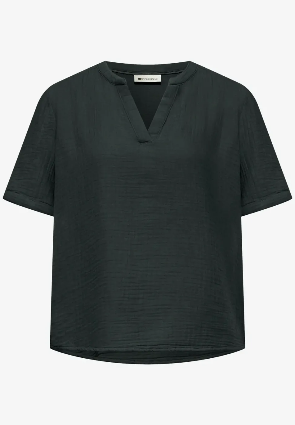 Blouse à manches courtes en qualité mousseline