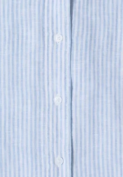 Blouse à manches courtes en pur lin